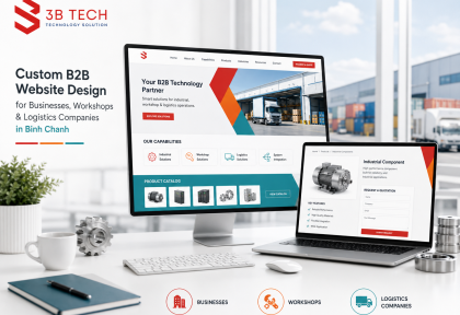 Thiết Kế Website Theo Yêu Cầu Tại Bình Chánh Cho Doanh Nghiệp, Xưởng Và Kho Vận | 3BTech