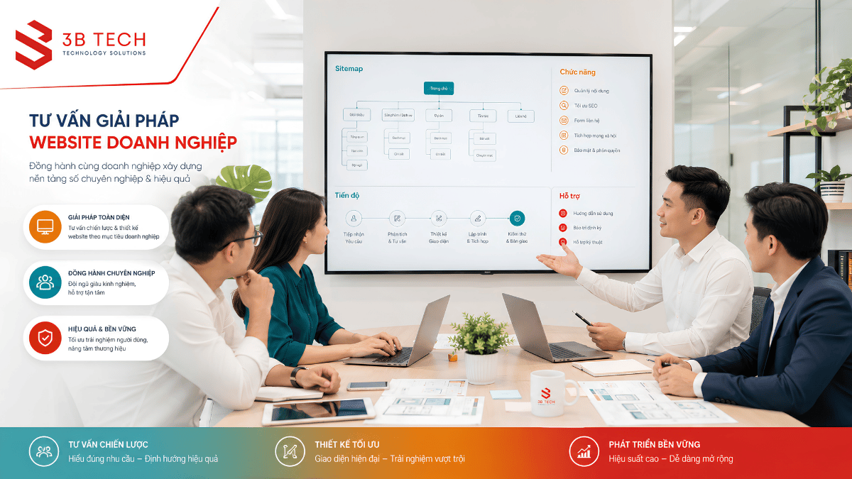 Doanh nghiệp trao đổi phạm vi và báo giá dự án thiết kế website