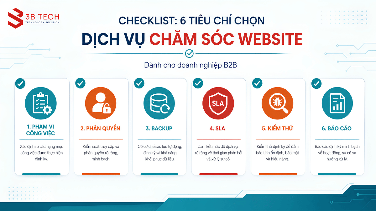 Checklist lựa chọn dịch vụ webmaster cho doanh nghiệp Bình Dương