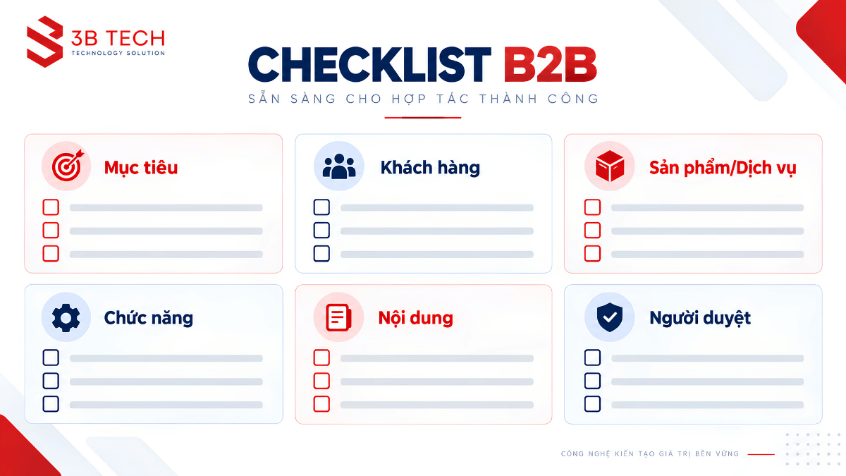 Checklist thông tin cần chuẩn bị trước khi thiết kế website