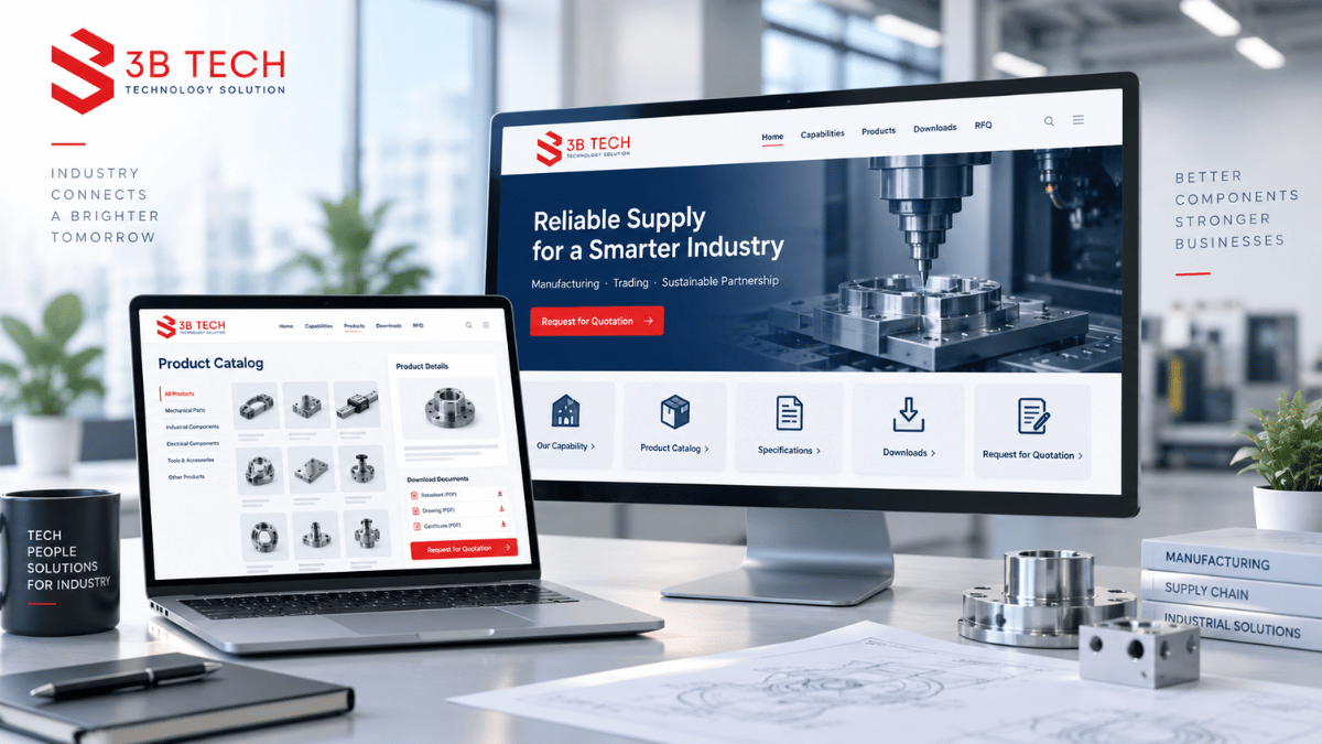 Thiết kế website cho doanh nghiệp sản xuất và thương mại tại Long An