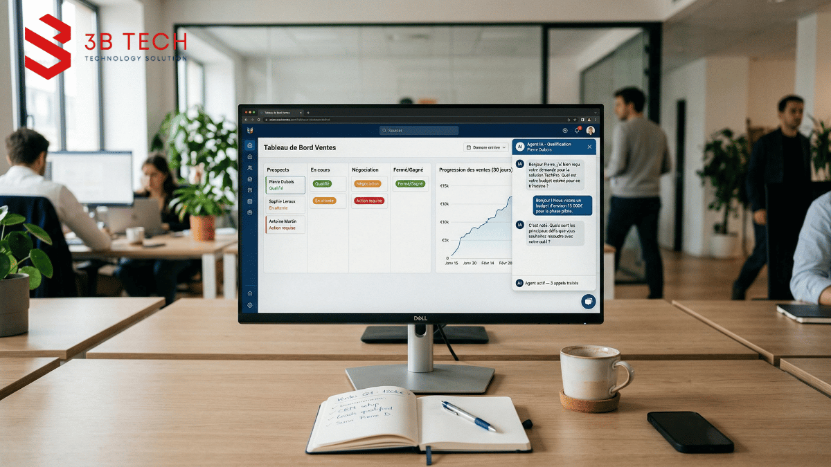 Mẫu dự án website tạo lead với form tư vấn, nút yêu cầu báo giá và màn hình quản lý thông tin khách hàng