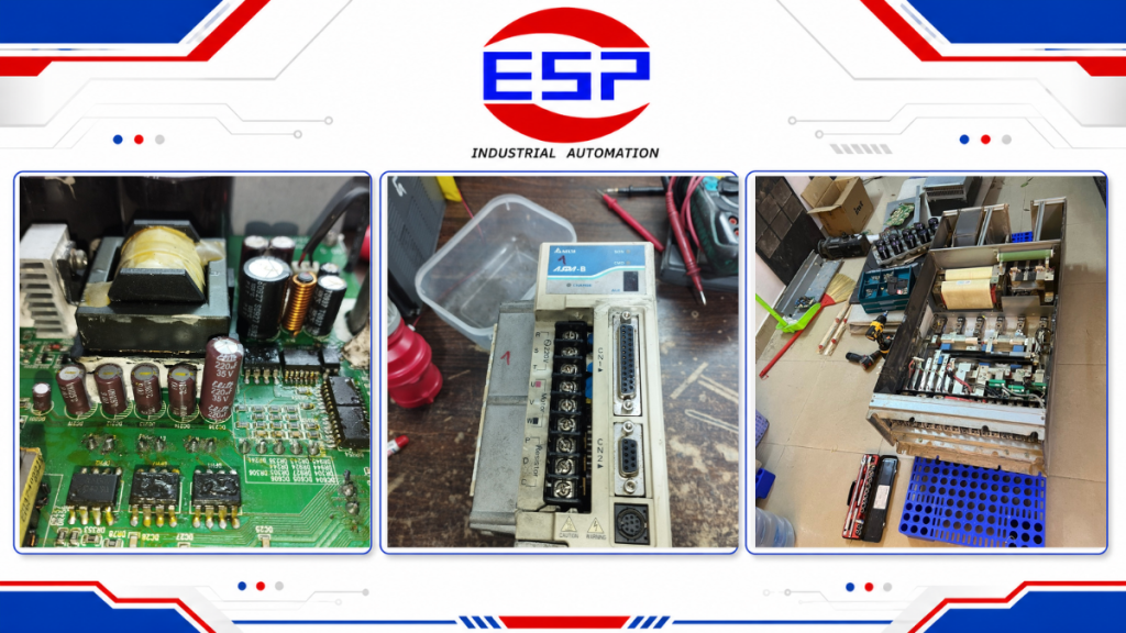 Sửa servo Delta báo lỗi AL011 encoder Kỹ thuật viên kiểm tra servo Delta báo lỗi AL011 encoder